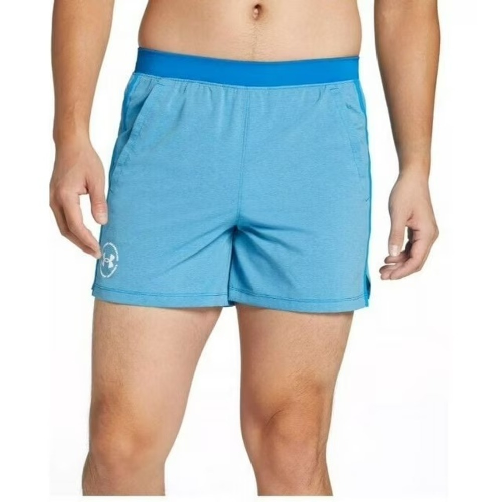 Under Armour® (Men's 2XL) Run Up The Pace 5" Lined Shorts in Blue‎